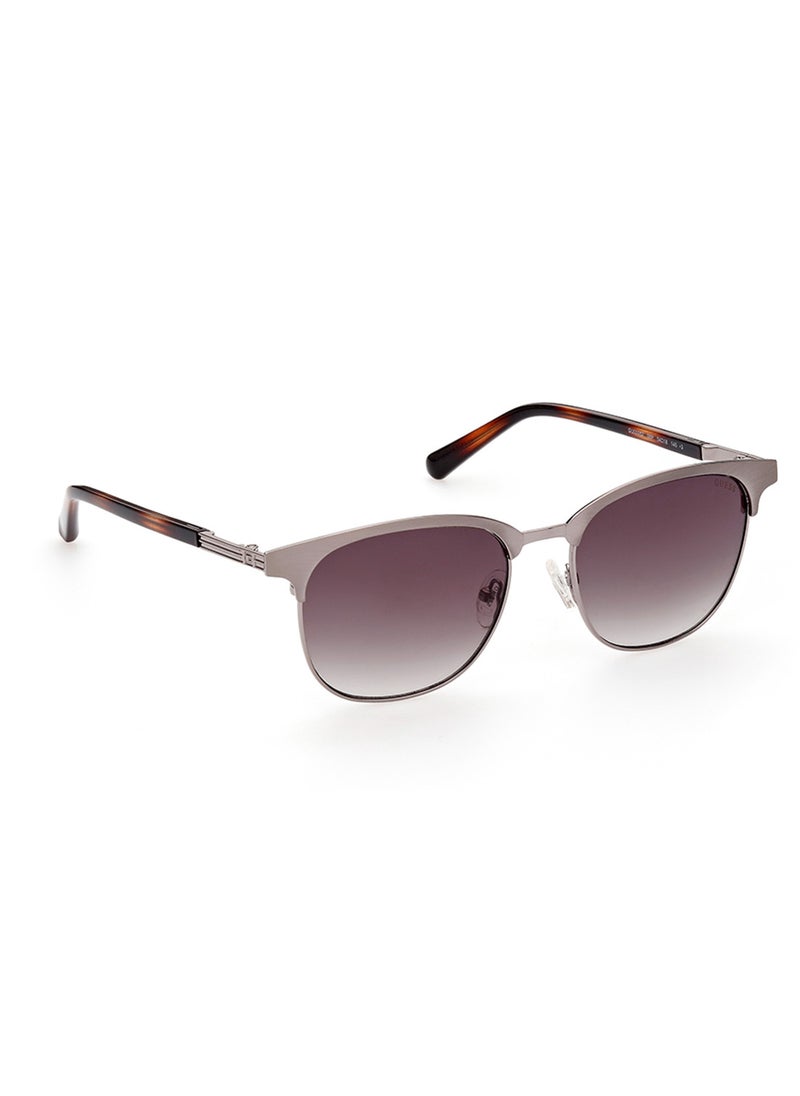 GUESS - Men's UV Protection Browline Shape Sunglasses - GU0005208P54 - Lens Size: 54 Mm - Image 1