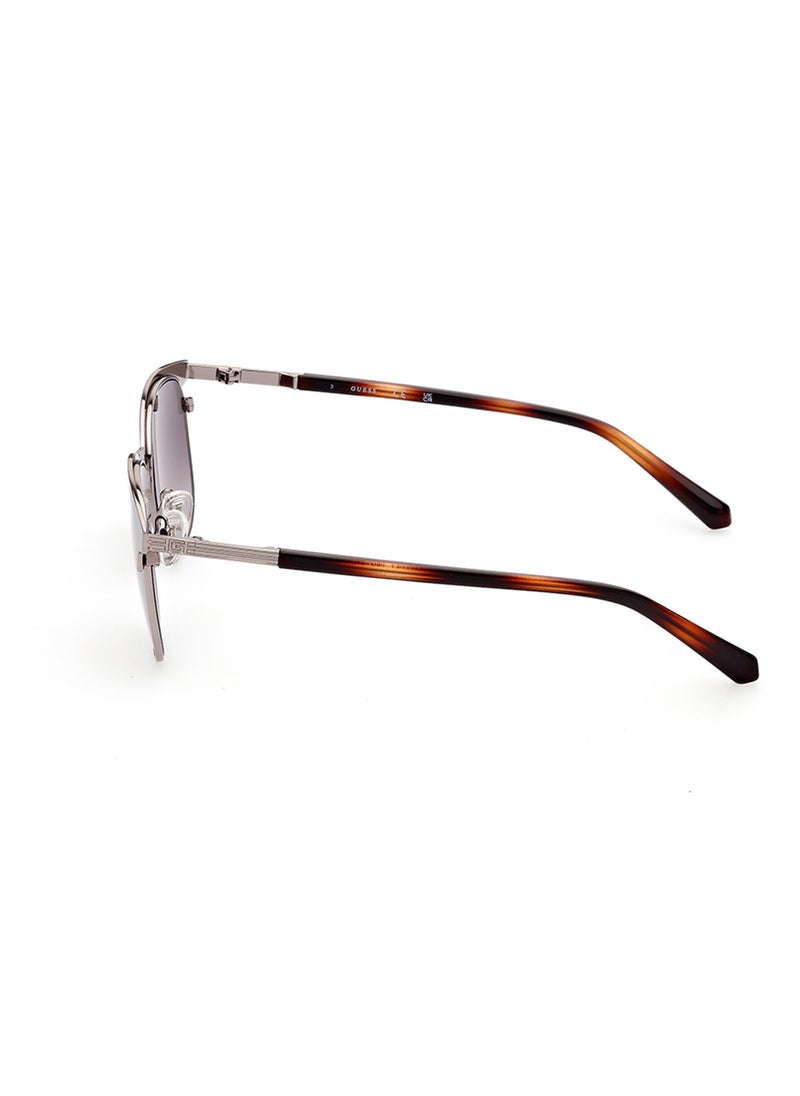 GUESS - Men's UV Protection Browline Shape Sunglasses - GU0005208P54 - Lens Size: 54 Mm - Image 1
