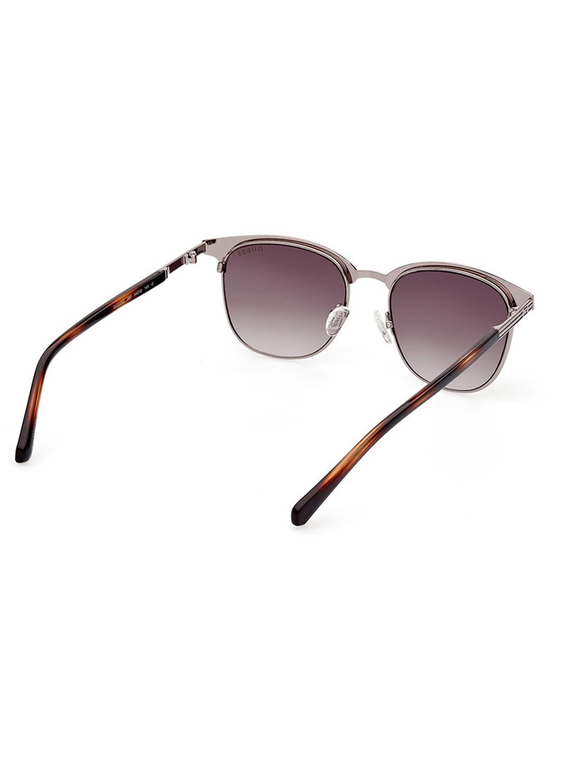 GUESS - Men's UV Protection Browline Shape Sunglasses - GU0005208P54 - Lens Size: 54 Mm - Image 1