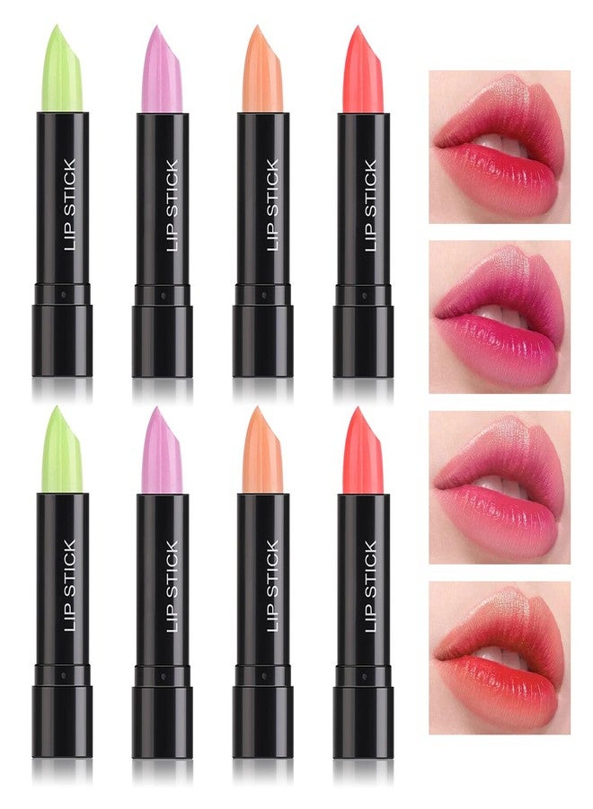 PPPanYiDi 8PCS Color Changing Lip Gloss Set,Waterproof Tinted Lip Stain,Magic Color Changing Lipstick for Women and Men,Moisturizer Lipgloss Makeup Set,Long Lasting Moisturizing Lip Tint Balm Set - Image 1