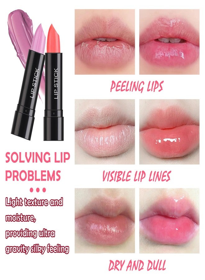 PPPanYiDi 8PCS Color Changing Lip Gloss Set,Waterproof Tinted Lip Stain,Magic Color Changing Lipstick for Women and Men,Moisturizer Lipgloss Makeup Set,Long Lasting Moisturizing Lip Tint Balm Set - Image 3