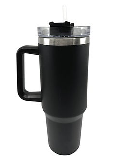 YOLO Hot and Cold Stainless Steel Flow State Vacuum Insulated Tumbler with Lid and Straw for Water, Iced Tea or Coffee, Smoothie, and More, Cream -Black, Size -40oz or 1.20Liters  - Image 2