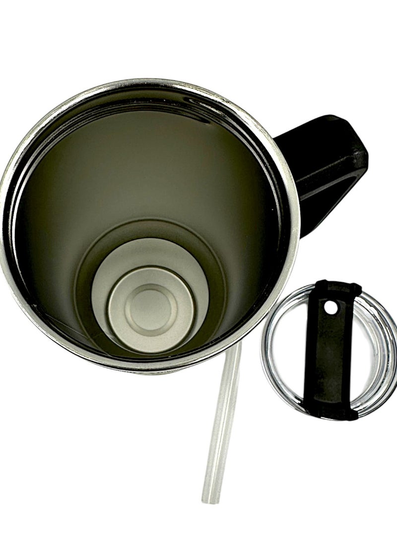 YOLO Hot and Cold Stainless Steel Flow State Vacuum Insulated Tumbler with Lid and Straw for Water, Iced Tea or Coffee, Smoothie, and More, Cream -Black, Size -40oz or 1.20Liters  - Image 4