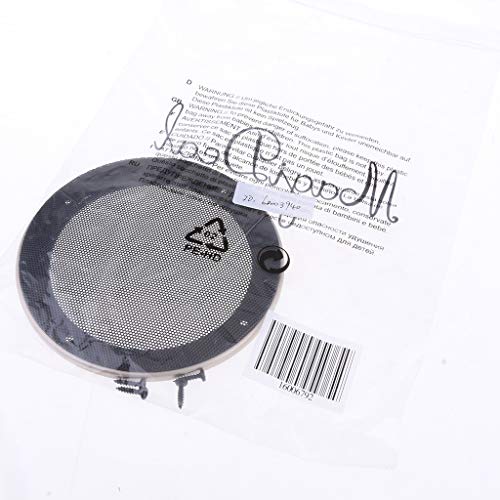 IVELECT 5 Inch Speaker Grills Cover Case with 4 pcs Screws for Speaker Mounting Home Audio DIY -158mm Outer Diameter Champagne - Image 2
