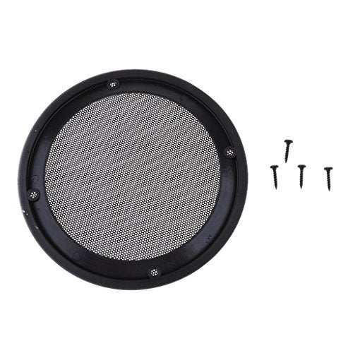 IVELECT 5 Inch Speaker Grills Cover Case with 4 pcs Screws for Speaker Mounting Home Audio DIY -158mm Outer Diameter Champagne - Image 4