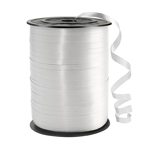 WFAUIBR 500 Yard Premium White Curling Ribbon for Gift Wrapping Balloon RibbonParty Birthday Wedding DecorationArt CraftsFlorist Flowe ﻿ - Image 2