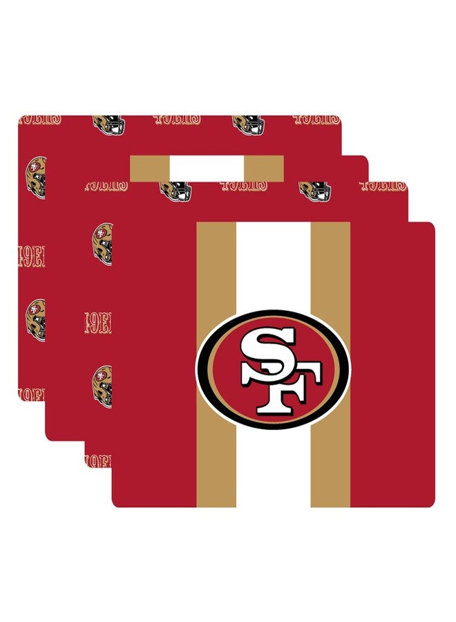 Proformance Home NFL San Francisco 49ers Big Logo Repeat 2-Sided Place Mat & Table Runner Set - Image 1