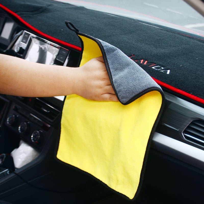 Wipe car wash towel absorbent lint-free non-deerskin double-sided thickened quick-drying glass seamless special car cloth - Image 3
