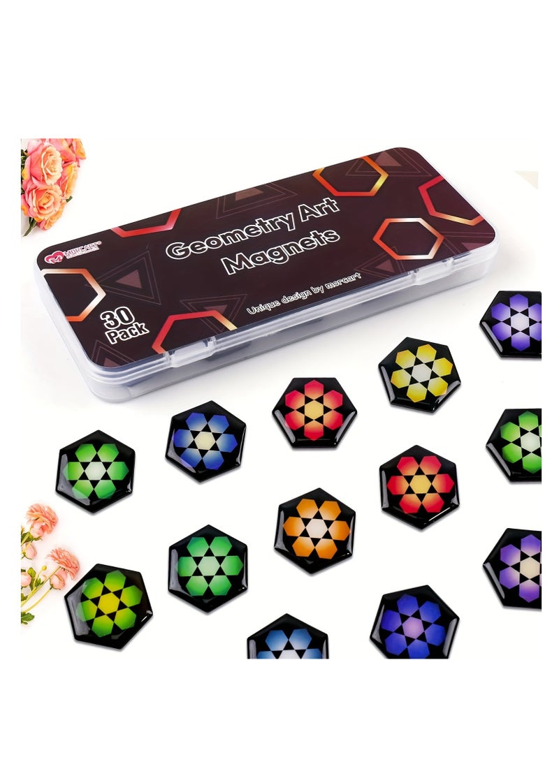 None/Brand 30Pack Decorative Magnets Art Fridge Magnets Cute Refrigerator Magnets Glass Magnets for Locker Whiteboard School Office and Kitchen - Image 2
