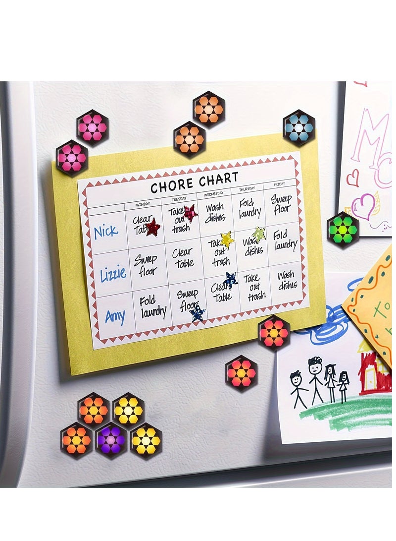 None/Brand 30Pack Decorative Magnets Art Fridge Magnets Cute Refrigerator Magnets Glass Magnets for Locker Whiteboard School Office and Kitchen - Image 5