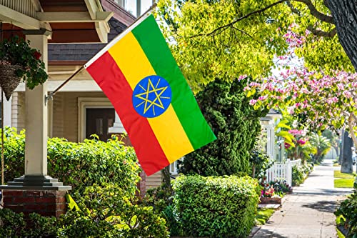 DANF FLAG DANF Ethiopia Flag 3ftx5ft Ethiopic Ethiopian National Flags Polyester with Brass Grommets 3x5 Foot Flag - Image 5