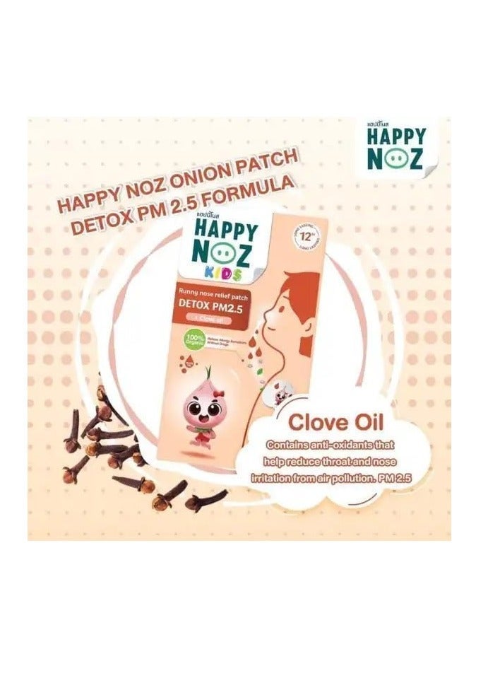 Happy Noz Detox PM2.5 Kids Sticker (Orange), Daily Protection from Dust & Air Pollution - 100% Organic Ingredients, 6 Patches - Image 5