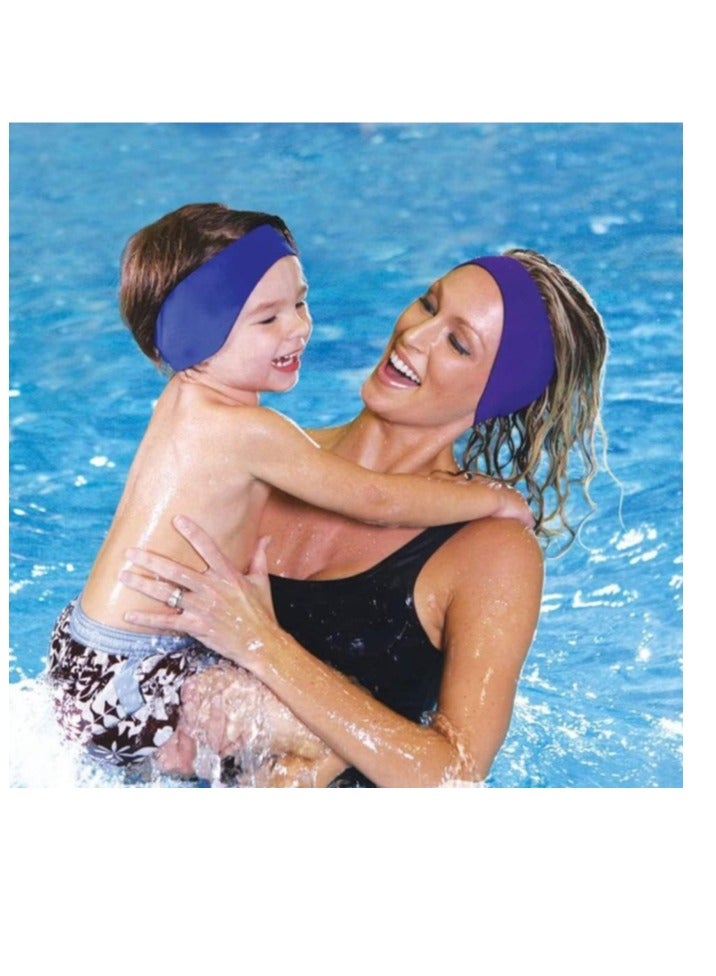 OASIS-TH Size L 1 Pack Swimming Headband Ear Band Swimmer Ear Protection Elastic Neoprene Ear Guard And Hair Guard For Kids And Toddlers For Keep Water Out and Hold Earplugs In - Image 1