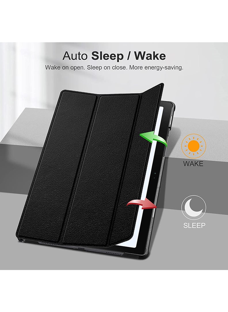 Theodor Protective Flip Case For Samsung Galaxy Tab A8 10.5 (2021) With Trifold Stand Auto Wake Sleep Shockproof Cover Anti social social club copy  - Image 5