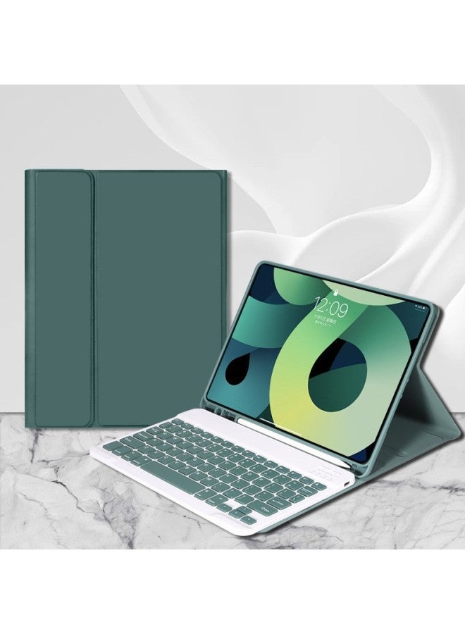 For 2024 IPad Keyboard Protective Case Built-in Pen Slot 10 Generation 11Pro Apple Hibernation Protective Case Leather Case-Color:Dark Night Green + 10inch Keyboard-Applicable Models:Ipad Pro 2018/2020/2021/2022 Version Full Screen  - Image 4