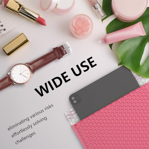 oceanite 8.5 x 11 Inch Bubble Mailer 40 Pack, Waterproof Padded Envelopes with Strong Self-Seal Adhesive, Cushioning Shipping Bags with Bright Color for Small Business - Pink - Image 5