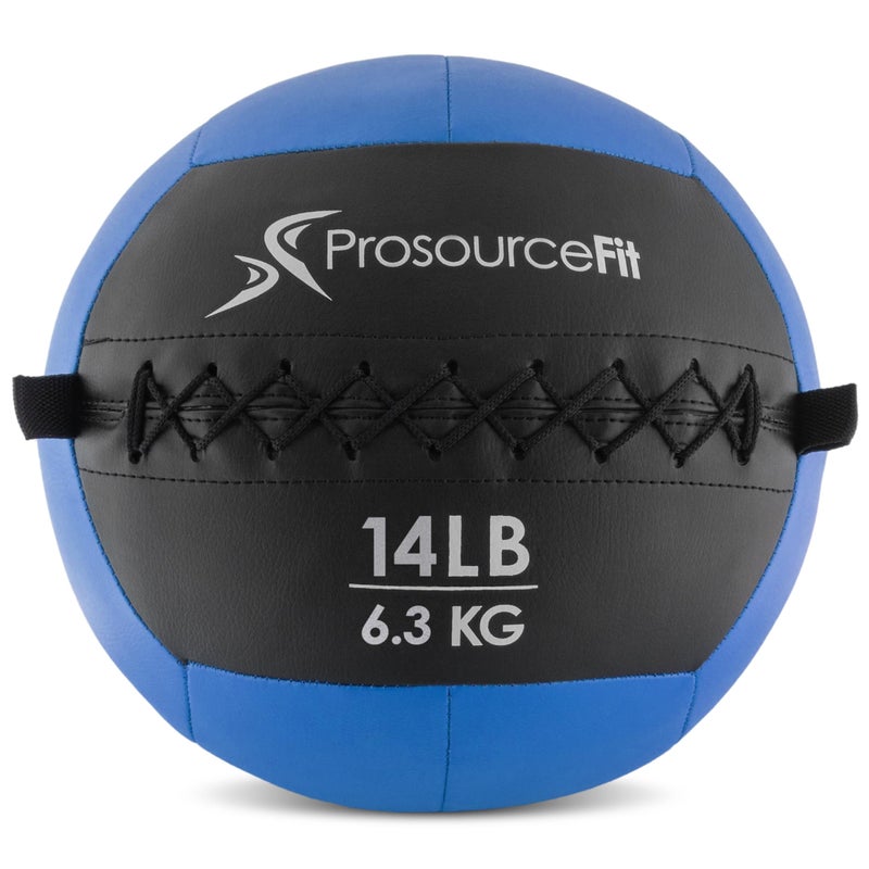 ProsourceFit Soft Medicine Balls Wall Balls and Full Body Dynamic Exercises ColorCoded Weights 6 10 14 20 lb