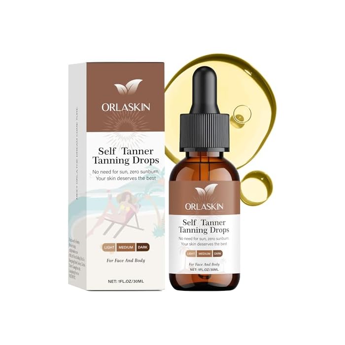 Tanning Spray - Natural & Organic Ingredients, Self Tanner Spray, Body Skin Bronzer for Body, Deep Bronze Suitable for Swimming, Beach Climbing in Summer (Self-tanning drops)