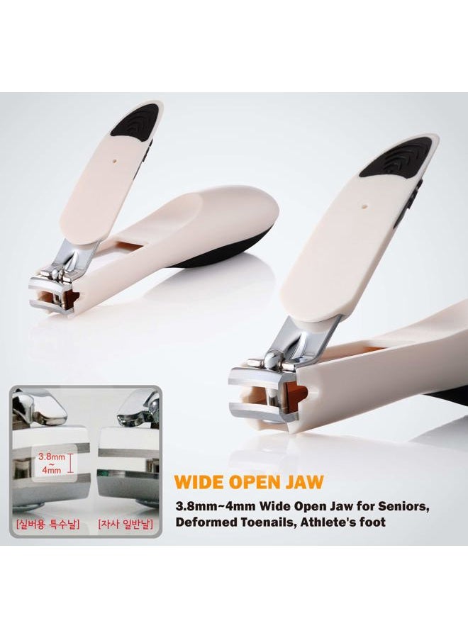 777 Three Seven World No. 1 Extra Large Toenail Clipper 5.5" Long, 4mm Wide Open Jaw (TS-N-221VSG) for. - Image 4