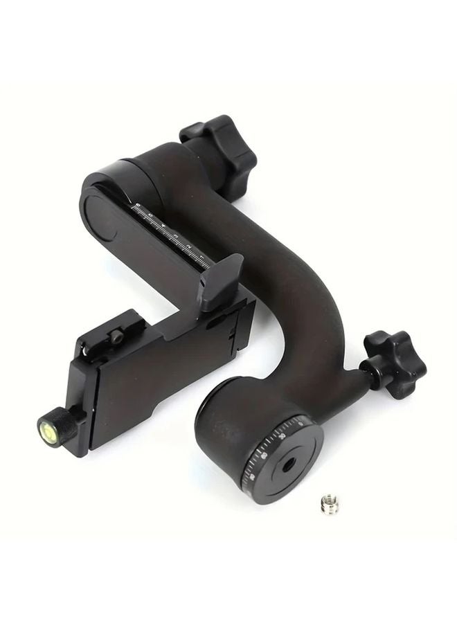Black 360 Panoramic Gimbal Tripod Head Aluminum Alloy Stabilizer With Quick Release Plate - Image 1