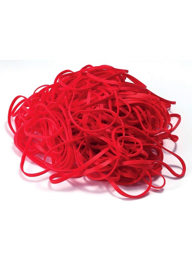 Better Office Products - 200 Bright Red Rubber Bands, Size 33, 200/Bag - Image 1