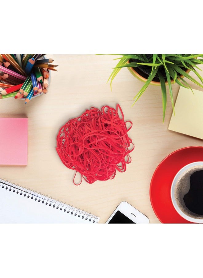 Better Office Products - 200 Bright Red Rubber Bands, Size 33, 200/Bag - Image 1