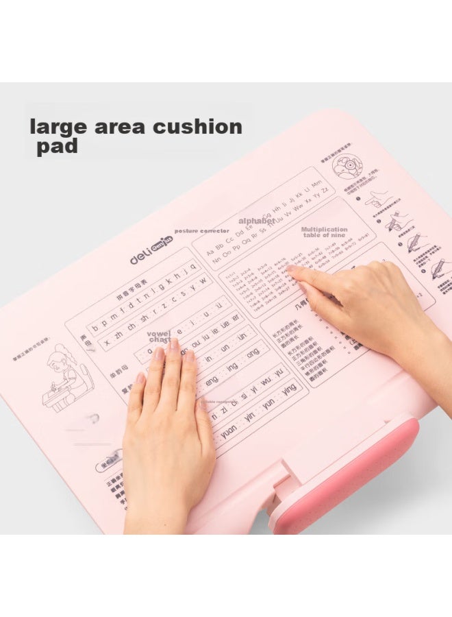 Deli Posture Corrector, Hidden Student Writing Aid, Children's Posture Correction, Hunchback, Myopia, Desktop Writing Stand, No Installation Required, Birthday And Back-to Gift, Pink - Image 4