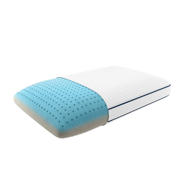 PERFECT SLEEPER COPPER INFUSED MEMORY FOAM PILLOW OVERSIZED TRADITIONAL WHITE