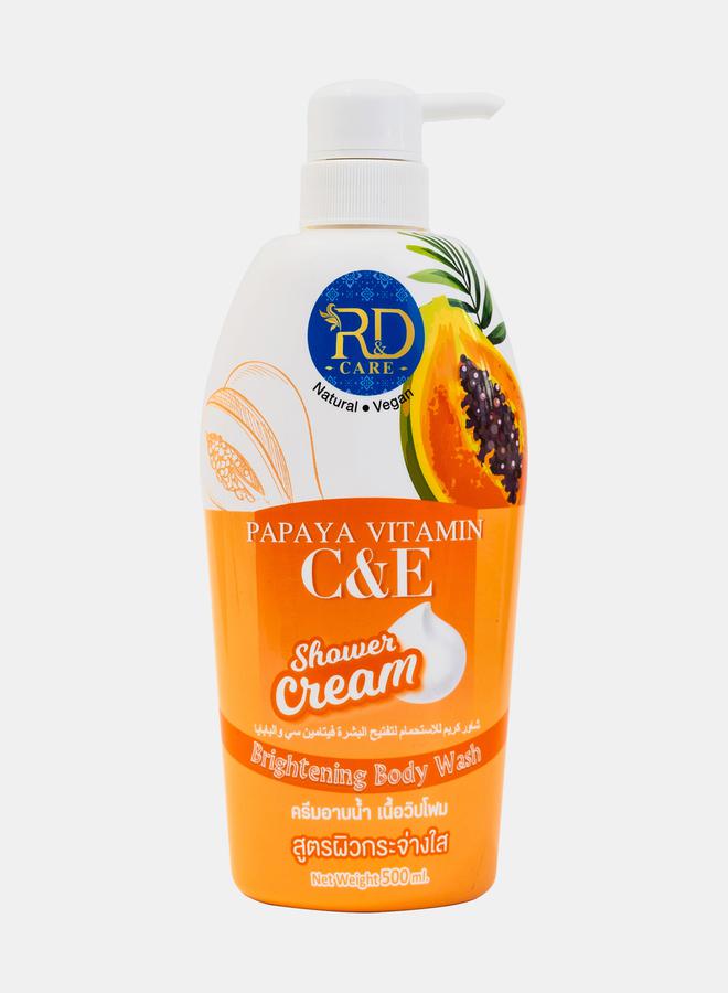 R&D Papaya Vitamin C&E Shower Cream - Image 1