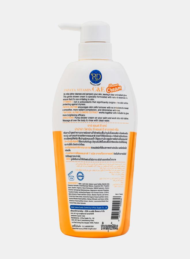 R&D Papaya Vitamin C&E Shower Cream - Image 2