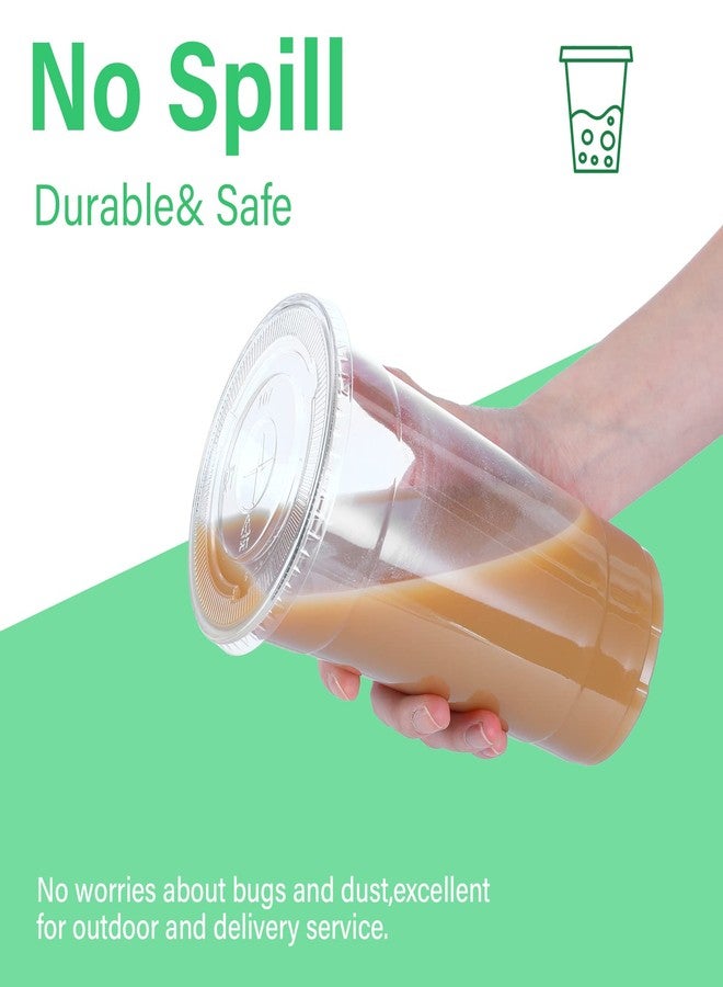 Nuogo أكواب بلاستيكية شفافة 32 أونصة من نوجو 100 مع أغطية مسطحة وقشات، أكواب بلاستيكية PET مع أغطية وقشات ملونة للشرب، أكواب قابلة للتخلص منها للآيس كريم والمشروبات الباردة والقهوة المثلجة والشاي والعصير (متعددة الألوان) - Image 5