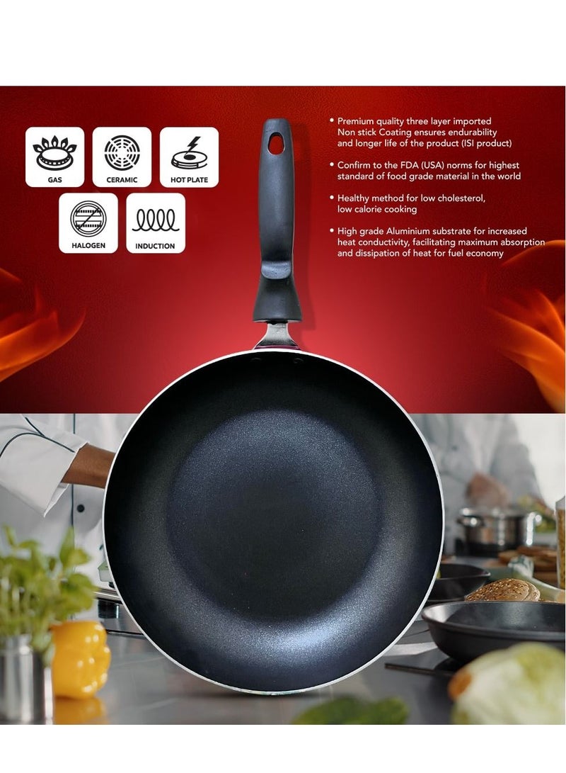 Strong Lite Aluminum  Non Stick Fry Pan, Induction base 24 Cm SCW3424TPI - Image 2