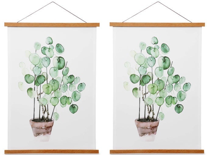MAGNETIC POSTER FRAME HANGER NATURAL TEAK 11X14 11X17 POSTER HANGER FOR PHOTOS PICTURES PRINTS MAPS SCROLLS AND CANVAS ARTWORK