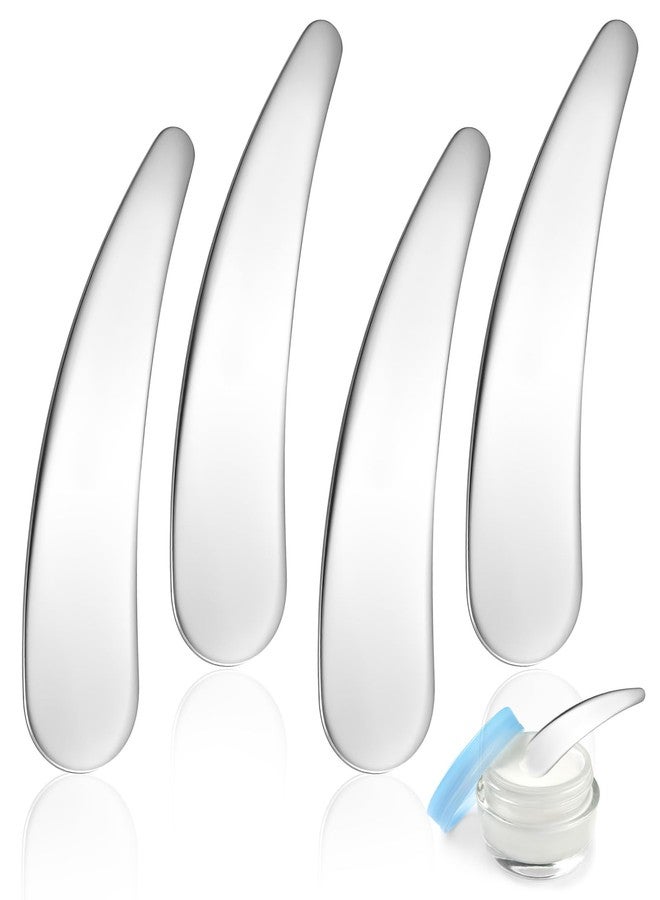 Thrymme 4PCS Skincare Spatula, Mini Face Cream Spatula for Cosmetics, Reusable Skincare Scoop for Mixing Sampling Cream Eye Face - Image 1