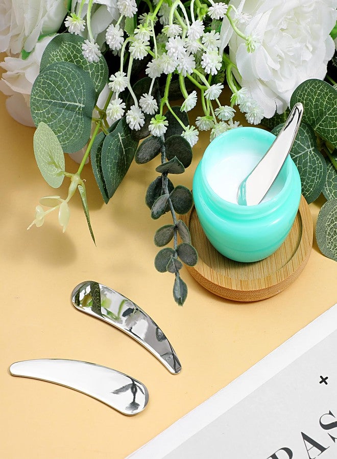 Thrymme 4PCS Skincare Spatula, Mini Face Cream Spatula for Cosmetics, Reusable Skincare Scoop for Mixing Sampling Cream Eye Face - Image 5