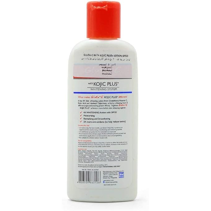 GLUTA C with Kojic Plus+ SPF30 Body Lotion - 150ml - Image 2