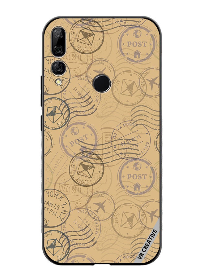 VR CREATIVE Protective Case Cover For Huawei Y9 Prime 2019 Postal Stamps Design Multicolour - Image 1