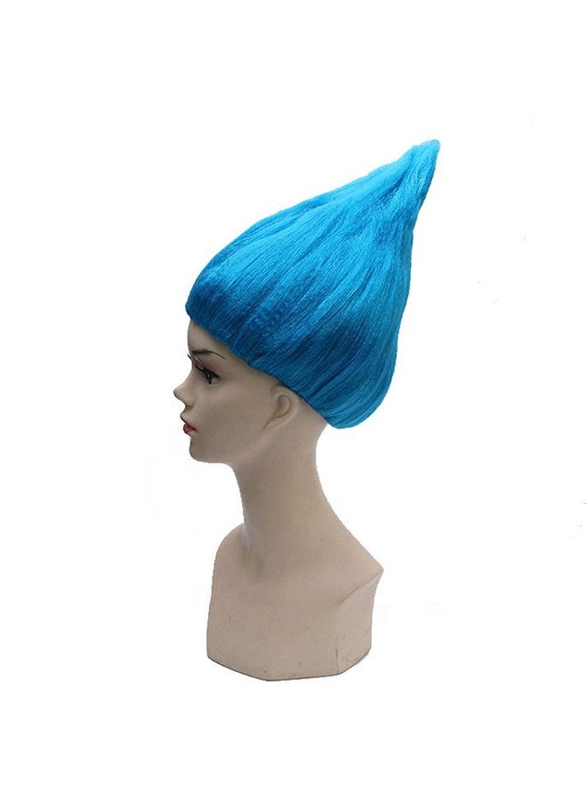 BERON Flame Shape Hair Cosplay Costume Party Blue Wig Halloween Wig (Light Blue) - Image 3