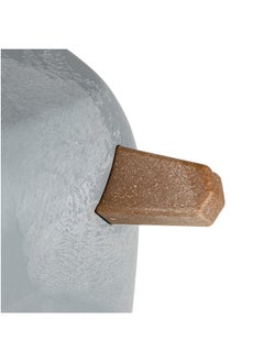 Prosperplast Gracia Low Beton Effect Flower Pot with Clip-On Legs Grey and Brown 6.8 L  - Image 4