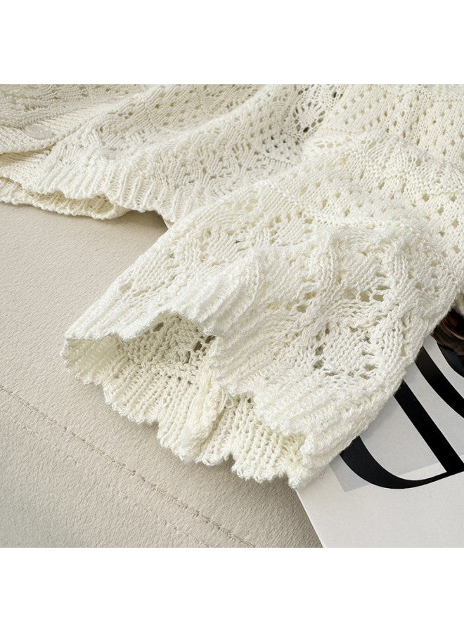 XINYANG French Lace Long Sleeve Knitted Top Women'S 2025 Early Autumn Air Conditioning Cardigan Outerwear Open Front Sweater - Image 4