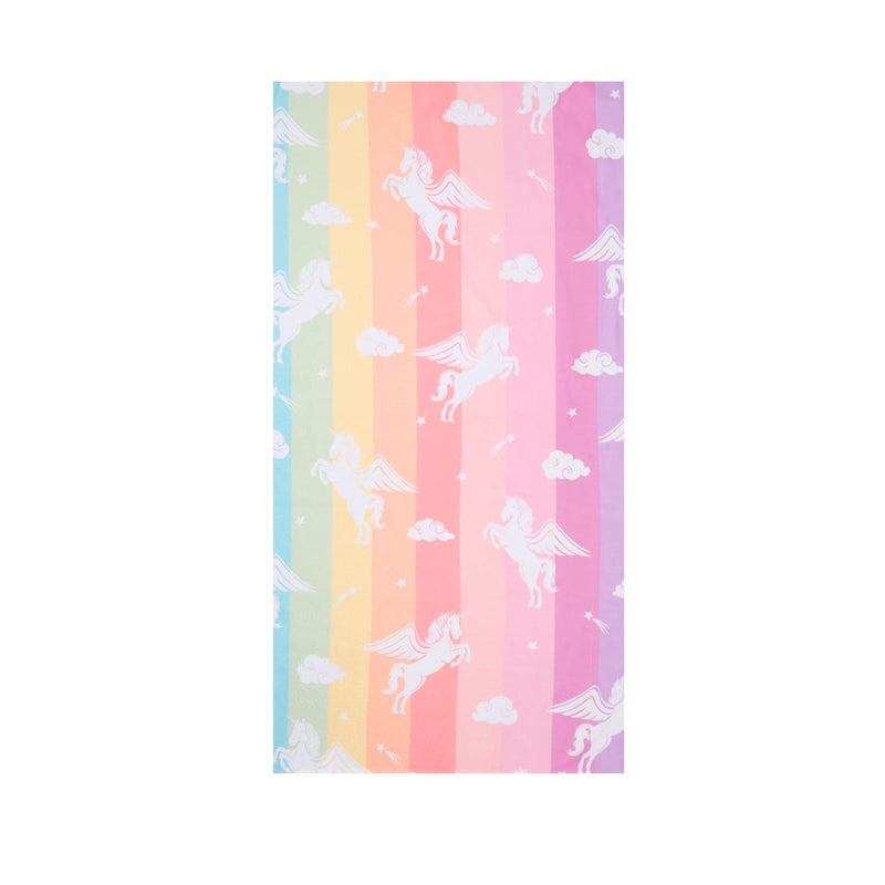 Unicorn Beach Towel for Kids Girls Pink Cute Rainbow Beach Towel for Women Teens 30 x 60 Oversized Soft Microfiber Blanket Quick Dry Sand Proof Thin Bath Towel Gifts for Travel Pool Picnic