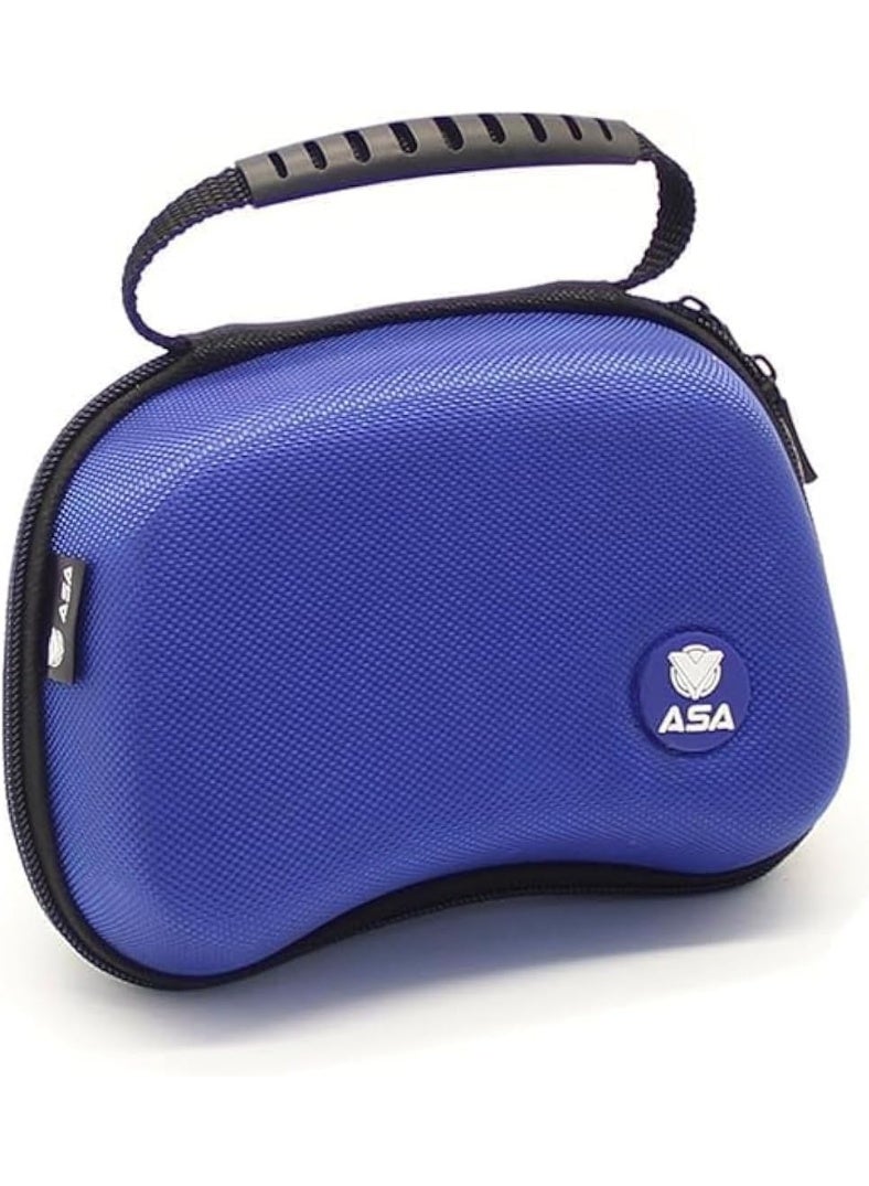 ASA Portable Handbag Storage Case for PS5 Console Blue with Shockproof Hard Shell Protective Cover with Inner Pocket for Dual Sense Wireless Controller Charger 2023  - Image 1
