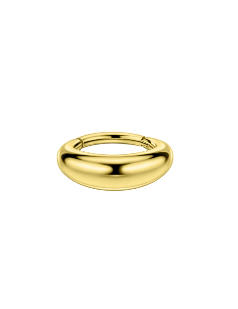 FANSING 18k Gold-plated Surgical Steel Septum Jewelry 16g Septum Rings 8mm Septum Hoop 16 Gauge Earlobe Piercing Jewelry - Image 3