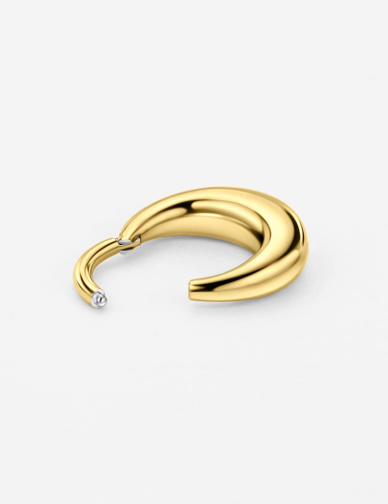 FANSING 18k Gold-plated Surgical Steel Septum Jewelry 16g Septum Rings 8mm Septum Hoop 16 Gauge Earlobe Piercing Jewelry - Image 5