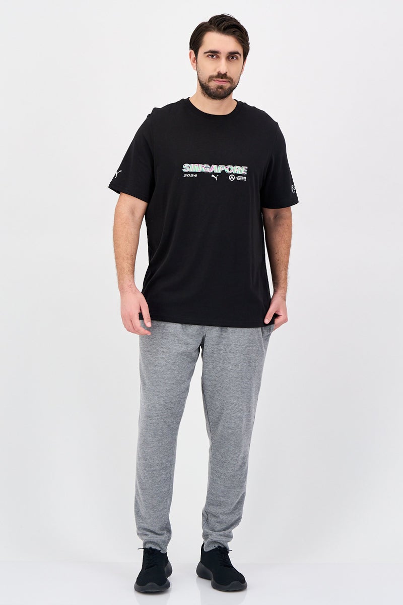 Puma x AMG Petronas Formula One Team Men Sportswear Fit Outdoor T-Shirt, Black - Image 3