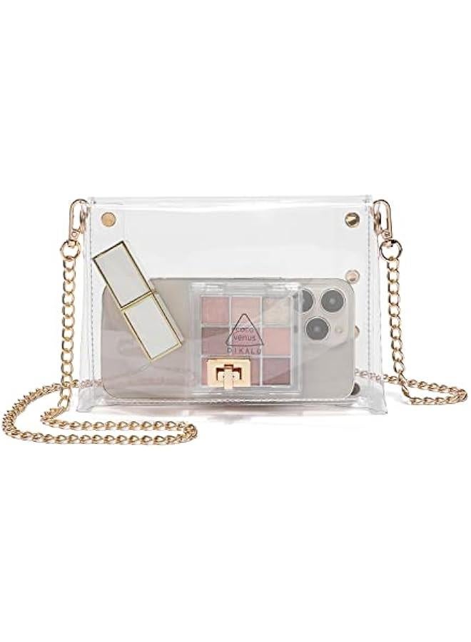 Arabest Small Clear Purse Stadium Approved for Women,Cute Clear Crossbody Bag for Sports Event,Concert,Gameday - Image 1