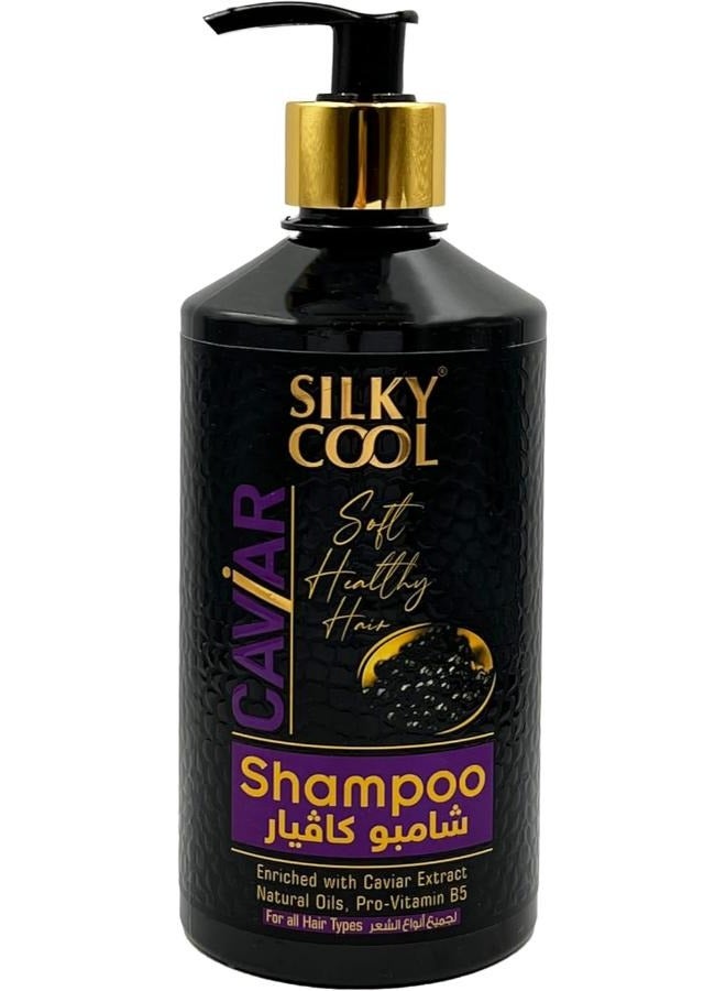 Silky Cool hair Shampoo Caviar Revival Luxurious Hair Treatment for Ultimate Rejuvenation 500 ml
