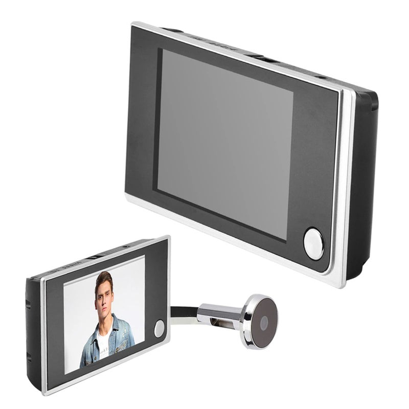Socobeta Digital Peephole Viewer Doorbell Mini HD Smart Security Camera 3.5 inches Indoor LCD Screen - Image 1