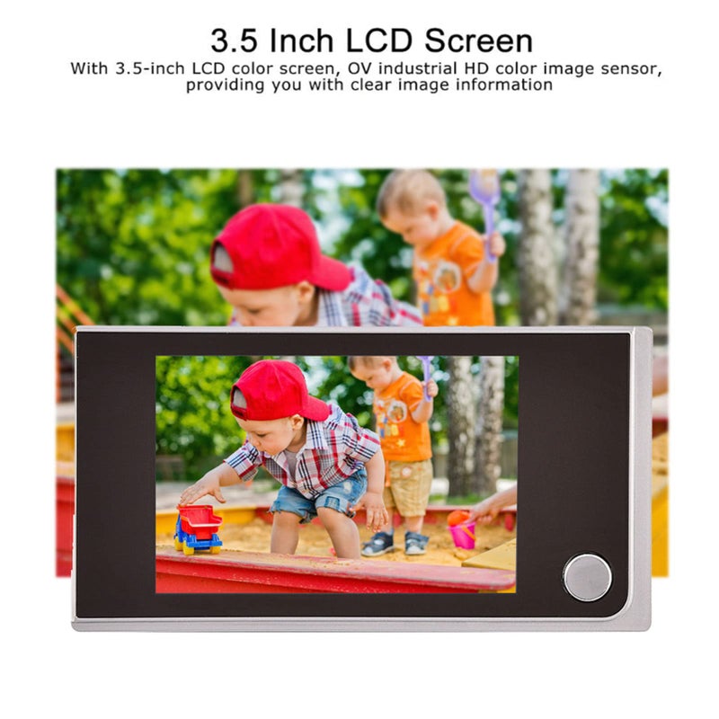 Socobeta Digital Peephole Viewer Doorbell Mini HD Smart Security Camera 3.5 inches Indoor LCD Screen - Image 2