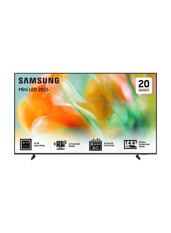 سامسونج 55 inch, Mini LED 4K AI Upscaling, 144Hz, AI soccer mode UA55M80HAUXSA Titan Black - Image 1